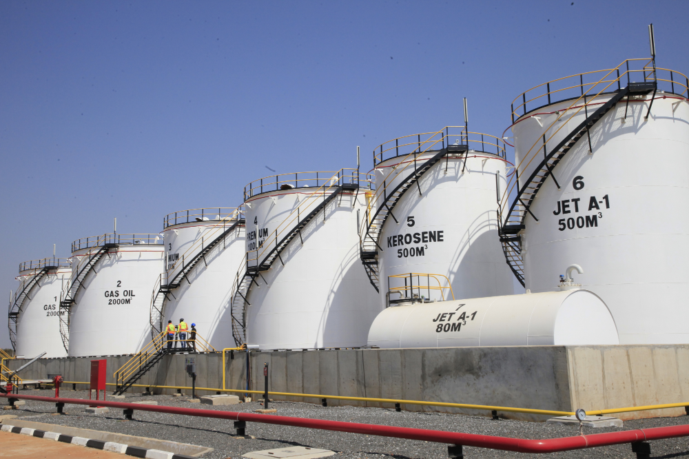Dépôts de pétrole en Zambie